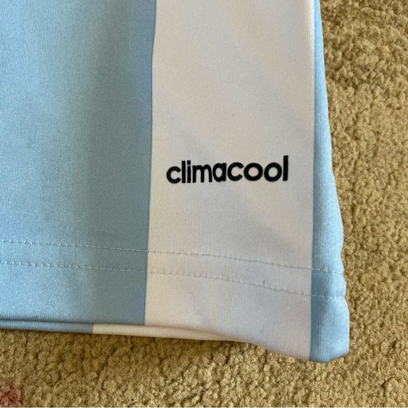 Argentina 2014/15 Adidas Climacool Home Soccer Jersey Shirt Blue White Striped - Picture 4 of 13